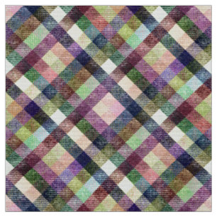 karierter Tartan kariertes klassisches blaues rosa Stoff