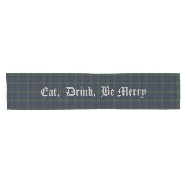 Karierter Tartan-Tischläufer Kurzer Tischläufer (Horizontal)