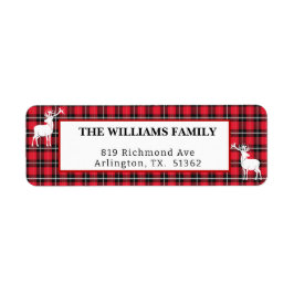 Karierter Urlaub in Rot und Schwarz Buffalo