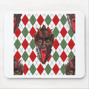 karierter Weihnachtskrampf Mousepad