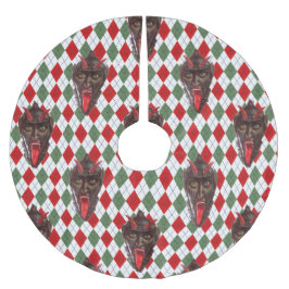 karierter Weihnachtsrock Polyester Weihnachtsbaumdecke