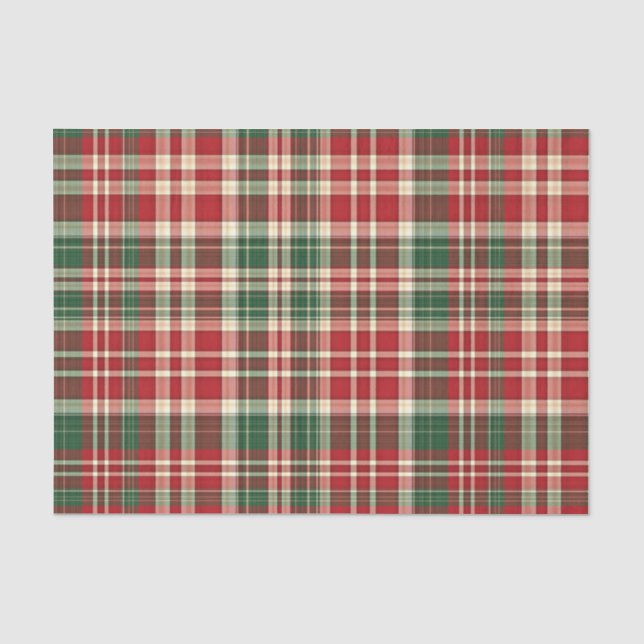 Kariertes 01-GEWEBE-WRAPPING-PAPIER Seidenpapier (Vorderseite)