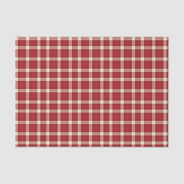 Kariertes 02-GEWEBE-WRAPPING-PAPIER Seidenpapier (Vorderseite)