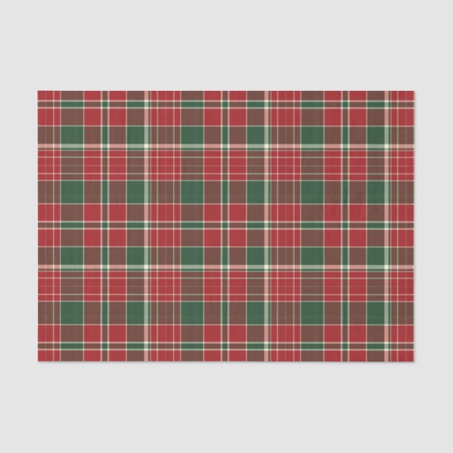 Kariertes 12-GEWEBE-WRAPPING-PAPIER Seidenpapier (Vorderseite)
