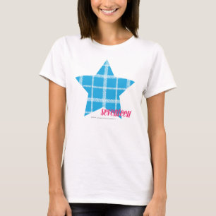 Kariertes Aqua 3 T-Shirt