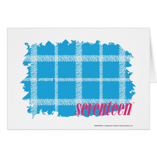 Kariertes Aqua 4 (Vorderseite (Horizontal))