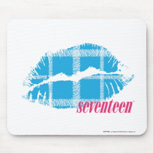 Kariertes Aqua Mousepad
