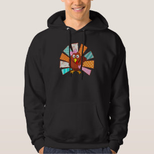 Kariertes Baby Türkei Mädchen Thanksgivning Kleink Hoodie