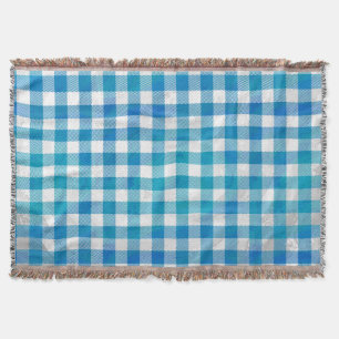 Kariertes Blue-Checkered Buffalo Decke