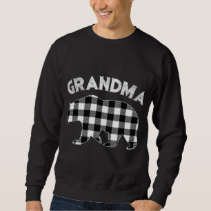 Kariertes Buffalo-Bärenfest Sweatshirt