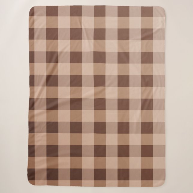 Kariertes Decke Sherpadecke (Vorderseite)