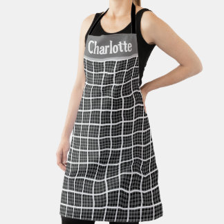 Kariertes Design für Minimalistische Schachbretter Schürze