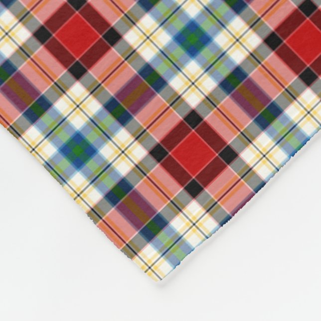 Kariertes Dundekleid Tartan Fleecedecke (Ecke)