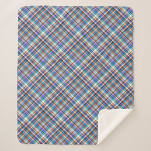 Kariertes Fabric Prüfmuster-57689 Sherpadecke