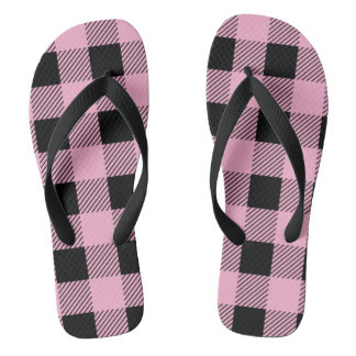 Kariertes Farbmuster Flip Flops