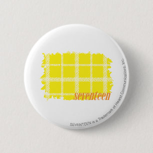 Kariertes Gelb 3 Button