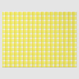 Kariertes gelbes und orangefarbenes Muster Seidenpapier