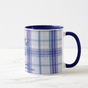 Kariertes Gewebe, Ihr Text hier Tasse