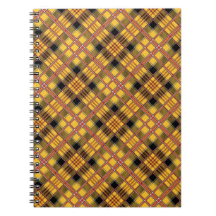 Kariertes Gewebe Textur Braune Streifen-52628 Notizblock