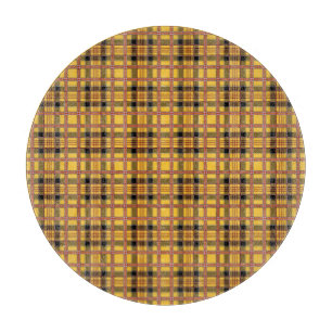 Kariertes Gewebe Textur Braune Streifen-52628 Schneidebrett