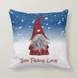 Kariertes Gnome Kissen