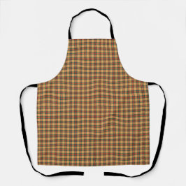 Kariertes Gold, Rot und Grüner Tartan Schürze
