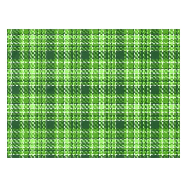 Kariertes grüne Farbmuster Tischdecke (Vorderseite (Horizontal))