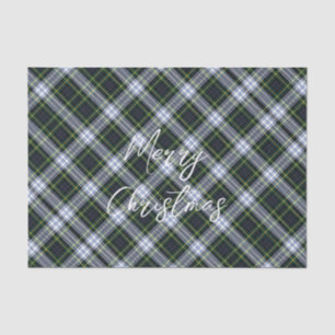 Kariertes grünes Weihnachtsfest Gordon Tartan Seidenpapier