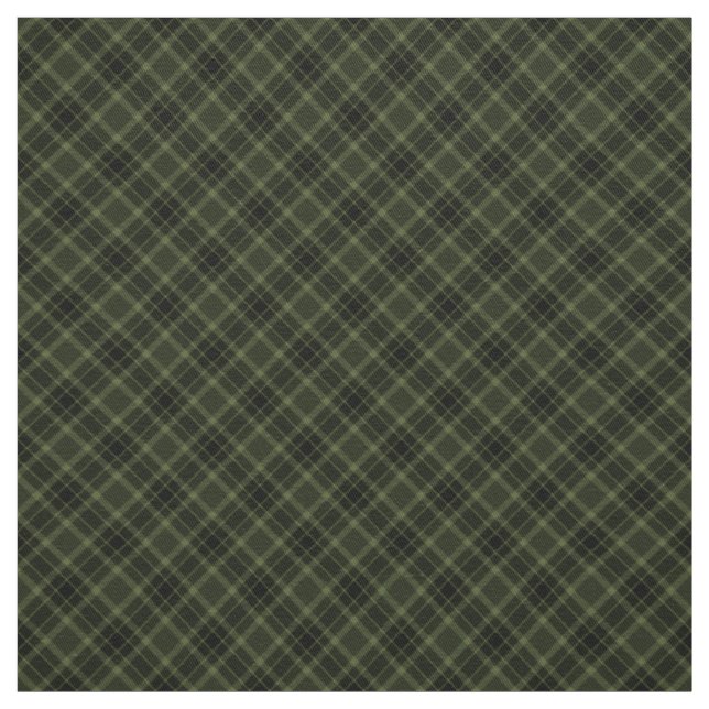 kariertes Grunge Black Khaki Grünes Muster der 90e Stoff (Muster)