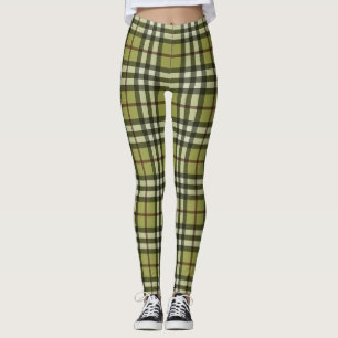 Kariertes Herbstmuster Leggings