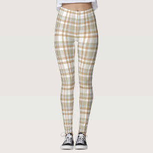 Kariertes kariertes Muster Leggings