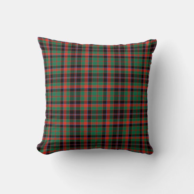 Kariertes Kissen Kumming Jagd Alter Tartan (Vorderseite)