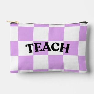 Kariertes Lehrerpouch Zubehörtasche