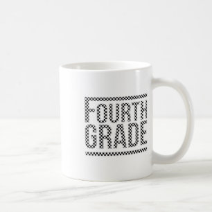 Kariertes Lehrerteam der vierten Klasse Crew Byck Kaffeetasse