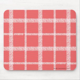 Kariertes LtPink Mousepad