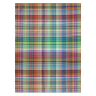 Kariertes Madras Streifenmuster Tischdecke