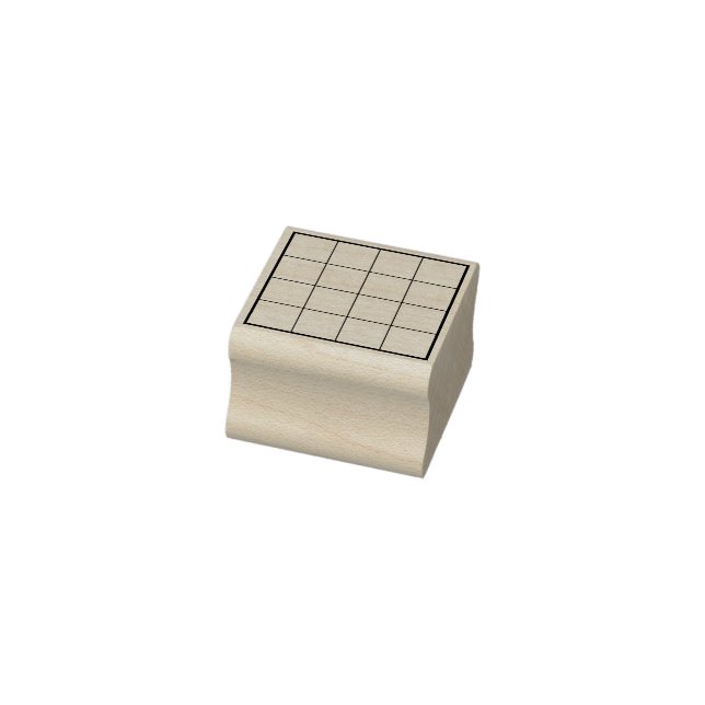 Kariertes Markierungsfeld "Quadrate" Gummistempel (Stempel)
