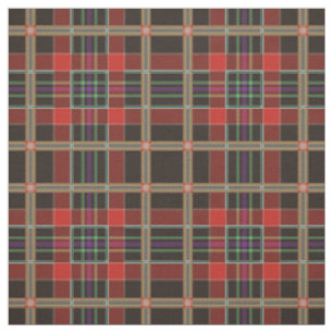 Kariertes Mehrfarbstoff (Tartan) Stoff
