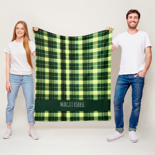 Kariertes Mesh Geometrismuster Fleecedecke (Beispiel)