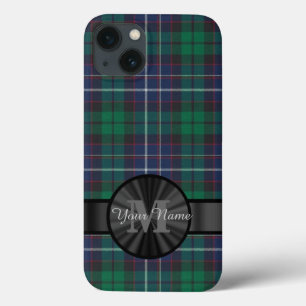 Kariertes Monogramm aus blau-grün-tartan title_seo2