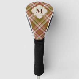 Kariertes Monogramm Golf Headcover