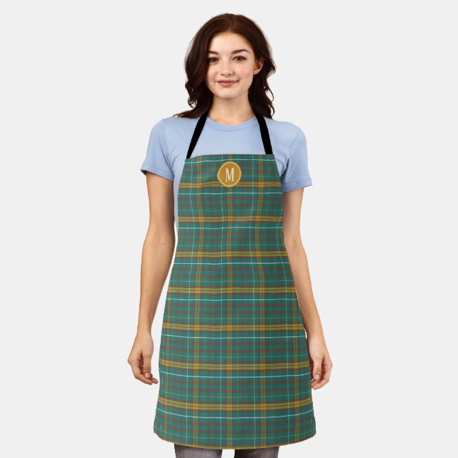 Kariertes Monogramm Schürze (Getragen)