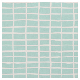 Kariertes Mosaikfliesenmuster Gingham-Karo Mint  Stoff