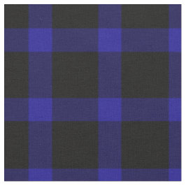 Kariertes Muster aus blauem und schwarzem Karton Stoff