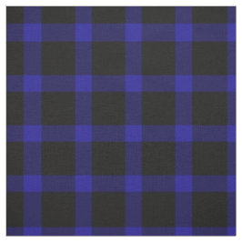 Kariertes Muster aus blauem und schwarzem Karton Stoff