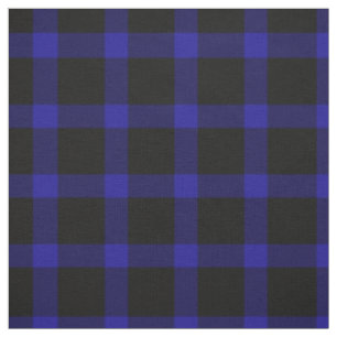 Kariertes Muster aus blauem und schwarzem Karton Stoff