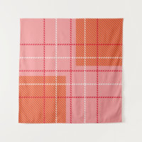Kariertes Muster aus karierten Stoffen in rosa, bl
