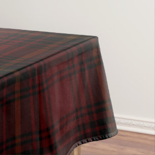 Kariertes Muster aus rotem und schwarzem Tartan Tischdecke