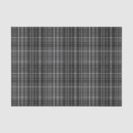 Kariertes Muster aus schwarzem und grauem Tartan Seidenpapier