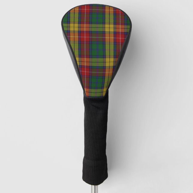 Kariertes Muster des Buchanan Clan Tartan Golf Headcover (Vorderseite)